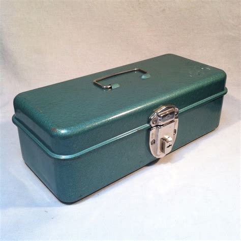 turquoise metal tool box|Turquoise Tool Chest .